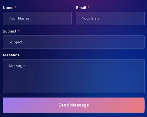 IT互联网 Elementor 模板联系表单预览
