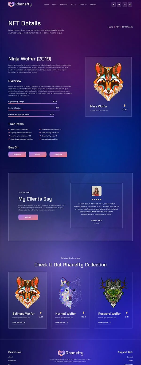 IT互联网 Elementor 模板作品详情预览