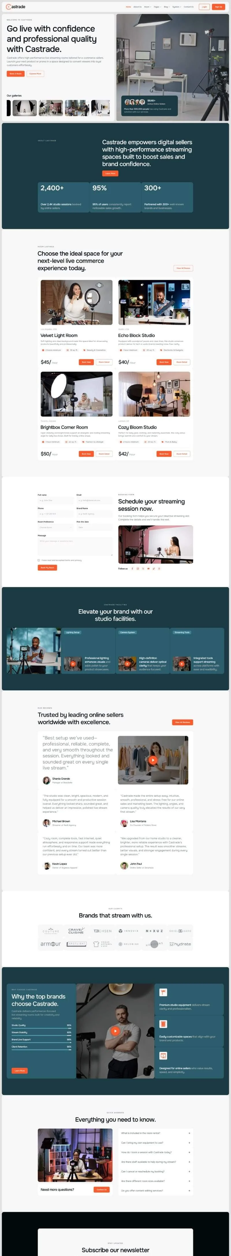 电商 Elementor 模板首页预览