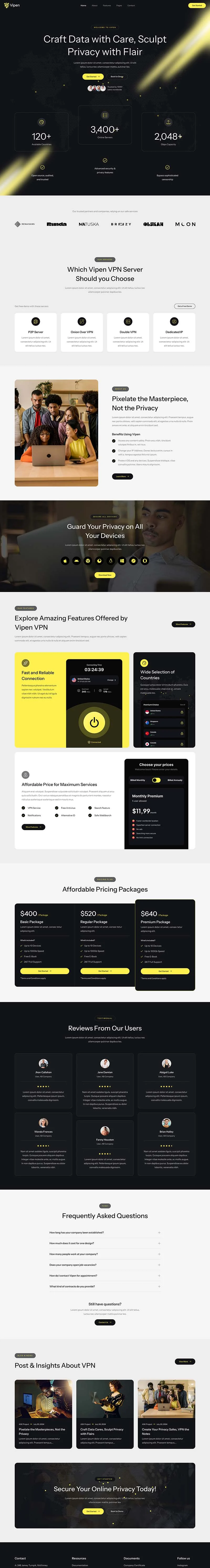 IT互联网 Elementor 模板首页预览