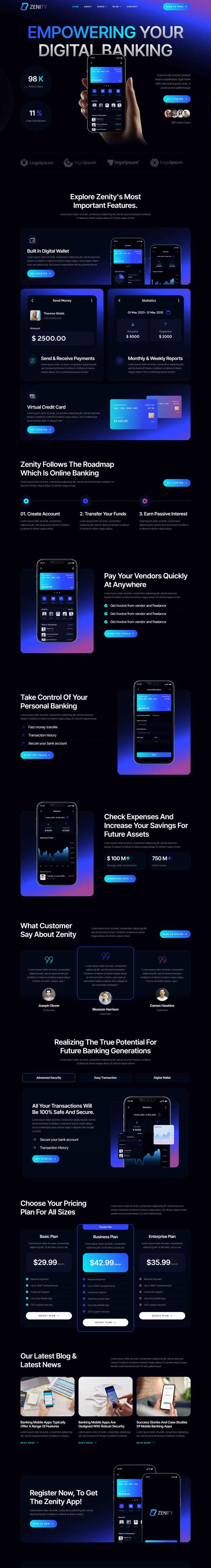 软件/开发 Elementor 模板首页预览