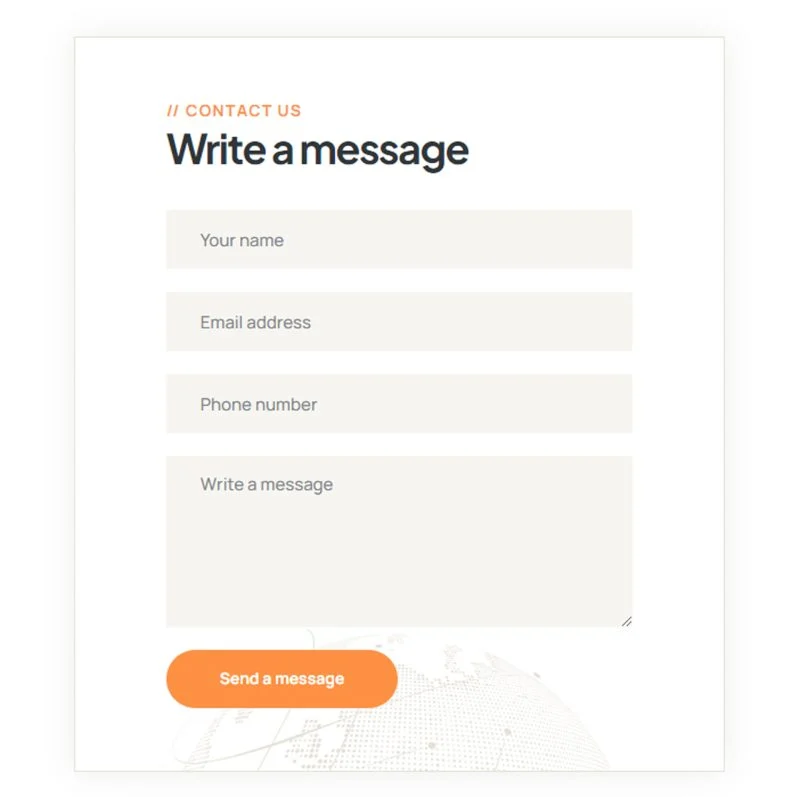 IT互联网 Elementor 模板联系表单预览
