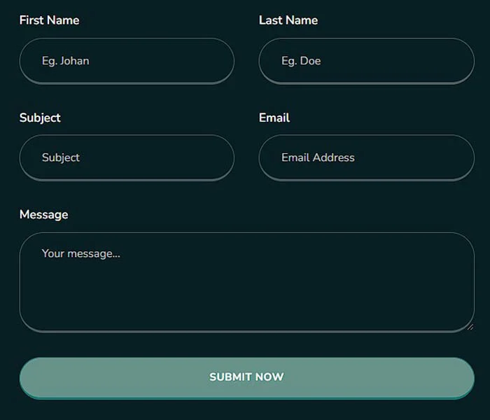 工业/工厂 Elementor 模板联系表单预览