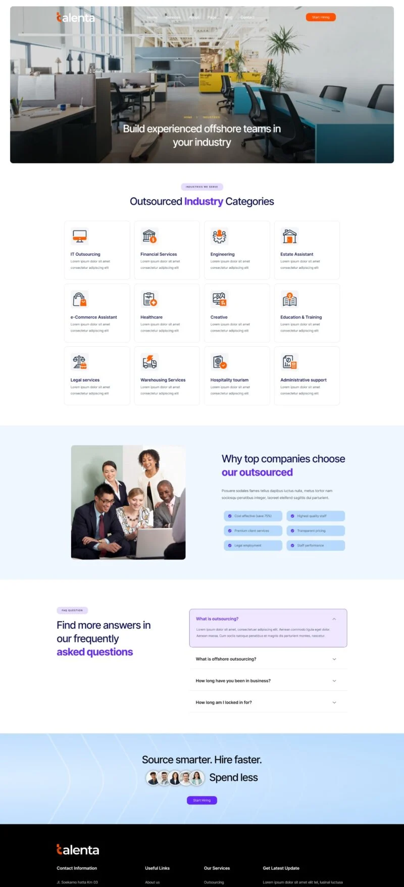 招聘流程外包Elementor网站模板_一键导入快速建站插图4-WP资源海 企业 Elementor 模板行业领域预览