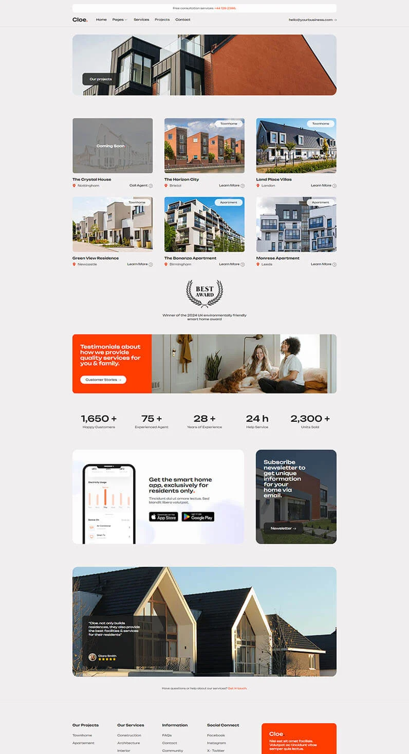 房产Elementor网站模板_一键导入快速建站插图5-WP资源海 建筑/地产 Elementor 模板项目案例预览