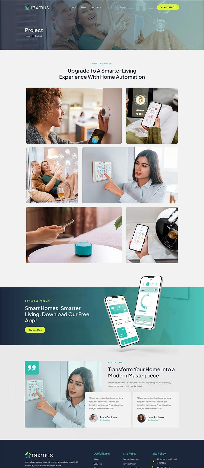 智慧住宅系统Elementor网站模板_一键导入快速建站插图4-WP资源海 家居用品 Elementor 模板项目案例预览