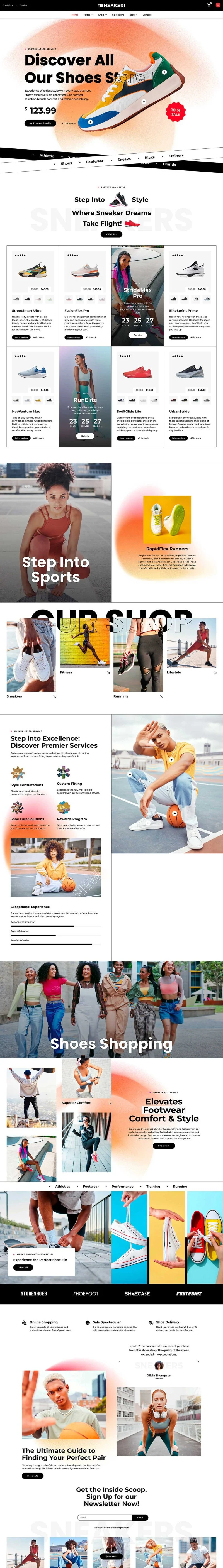 运动/健身 Elementor 模板首页预览