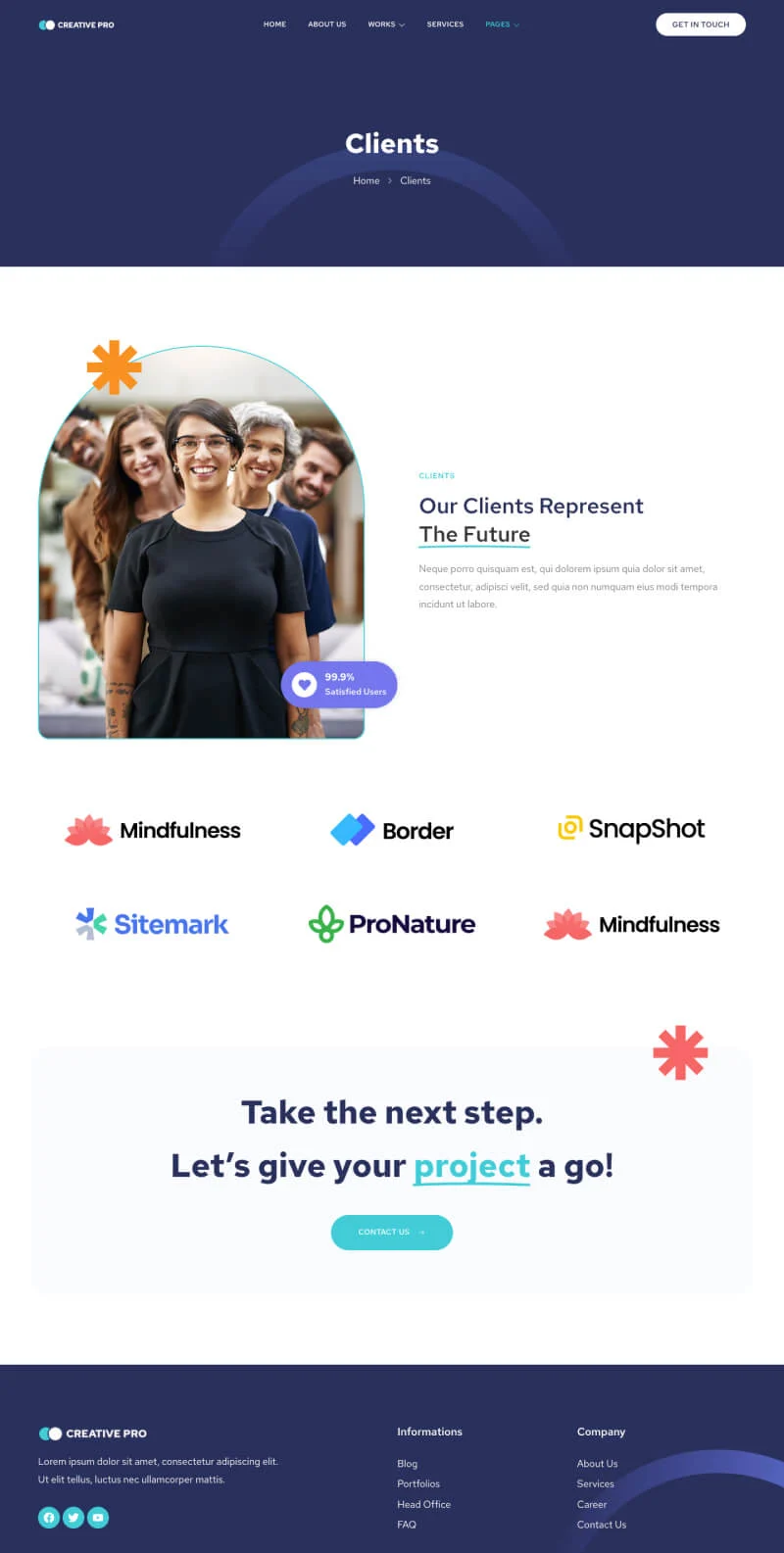 艺术/设计 Elementor 模板客户页面预览
