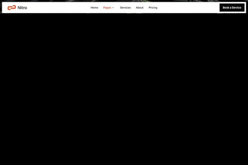 汽车维修保养与预约Elementor网站模板_一键导入快速建站插图6-WP资源海 维修 Elementor 模板页眉预览