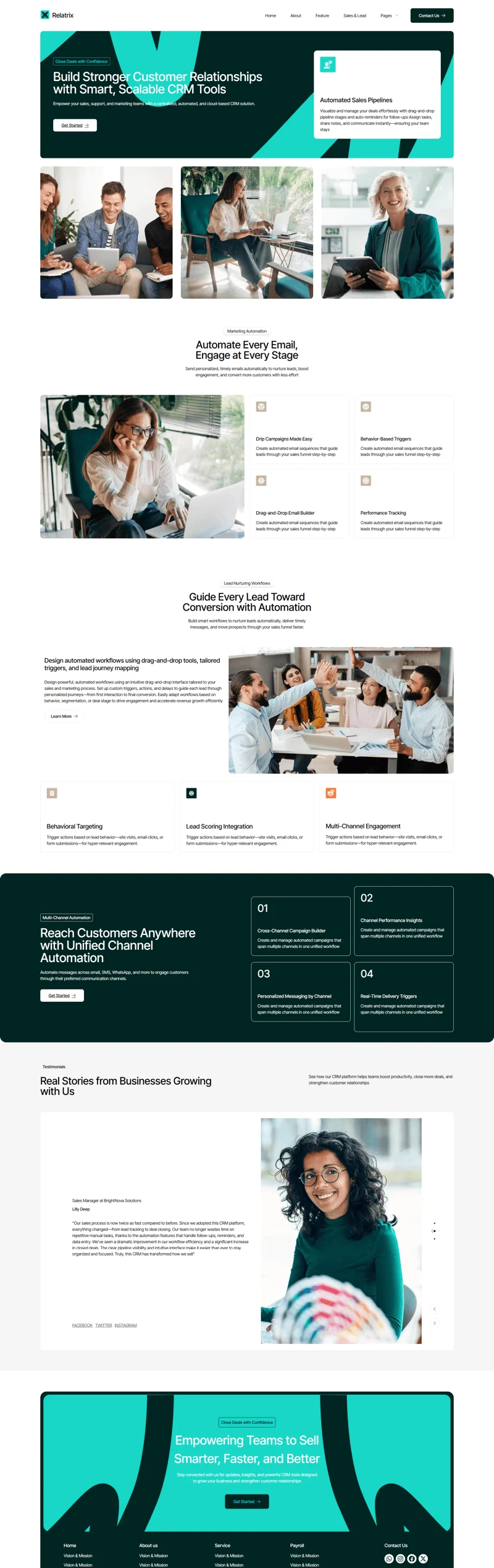 客户关系管理平台Elementor网站模板_一键导入快速建站插图7-WP资源海 软件/开发 Elementor 模板营销自动化预览
