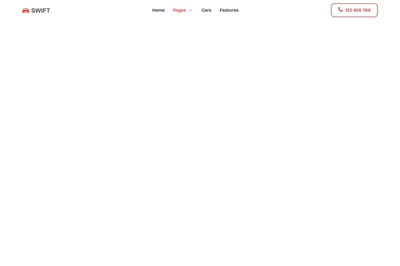 汽车租赁公司Elementor网站模板_一键导入快速建站插图6-WP资源海 交通工具 Elementor 模板页眉预览