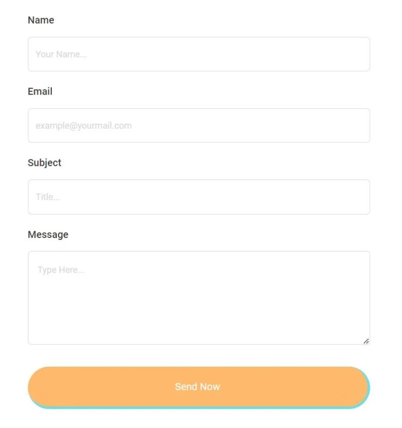 家政 Elementor 模板联系表单预览