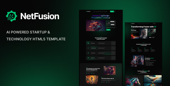 NetFusion 创业科技与IT服务 HTML5 模板
