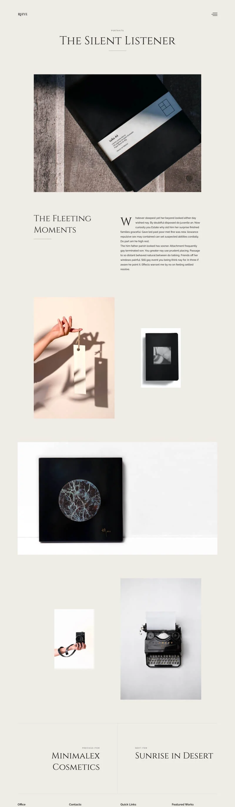 创意作品集展示Elementor网站模板_一键导入快速建站插图7-WP资源海 艺术/设计 Elementor 模板项目详情页 IV预览