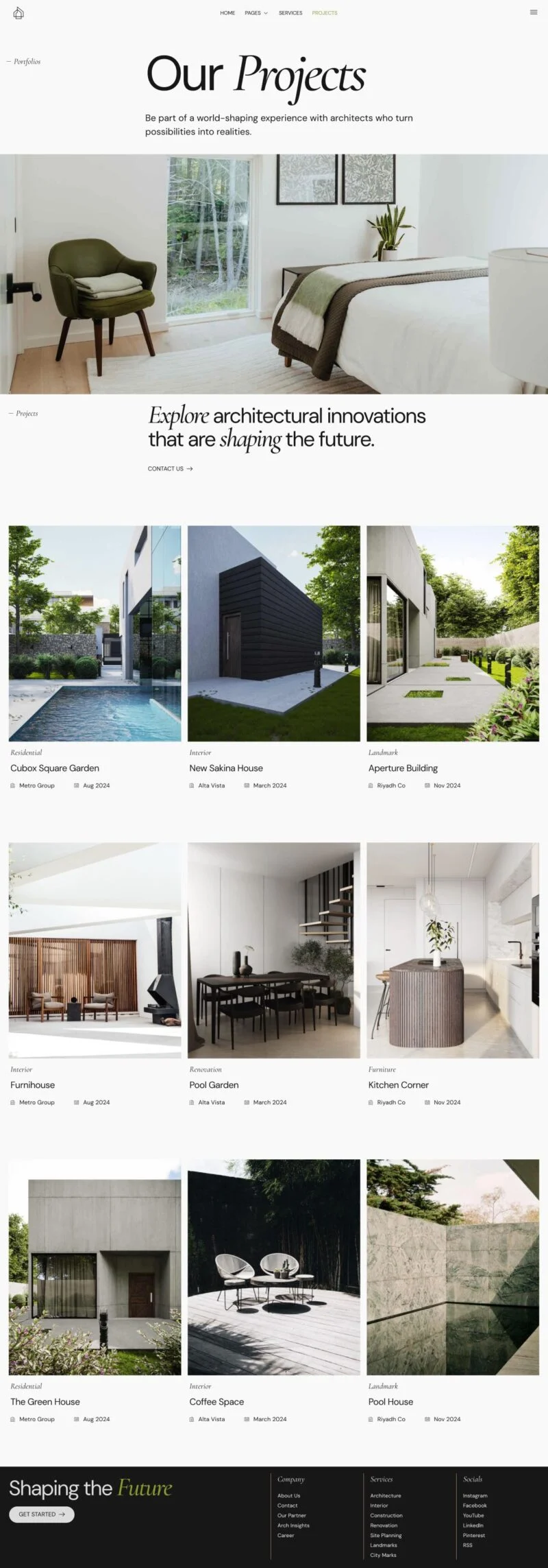 建筑室内设计机构Elementor网站模板_一键导入快速建站插图3-WP资源海 艺术/设计 Elementor 模板项目案例预览