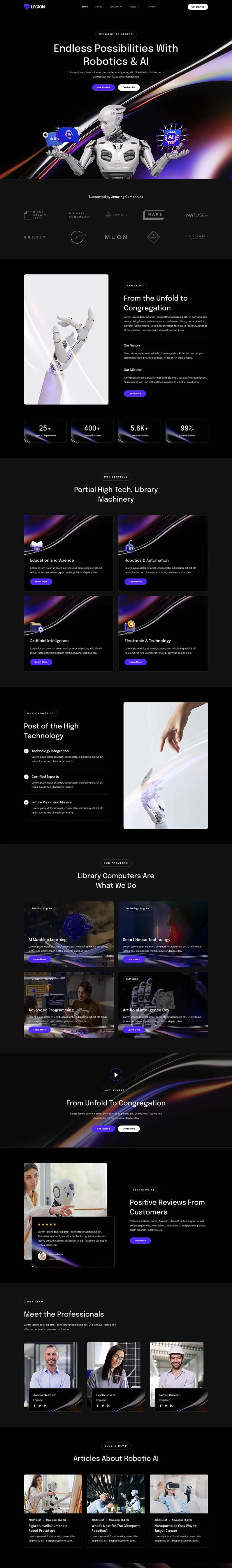 AI Elementor 模板首页预览