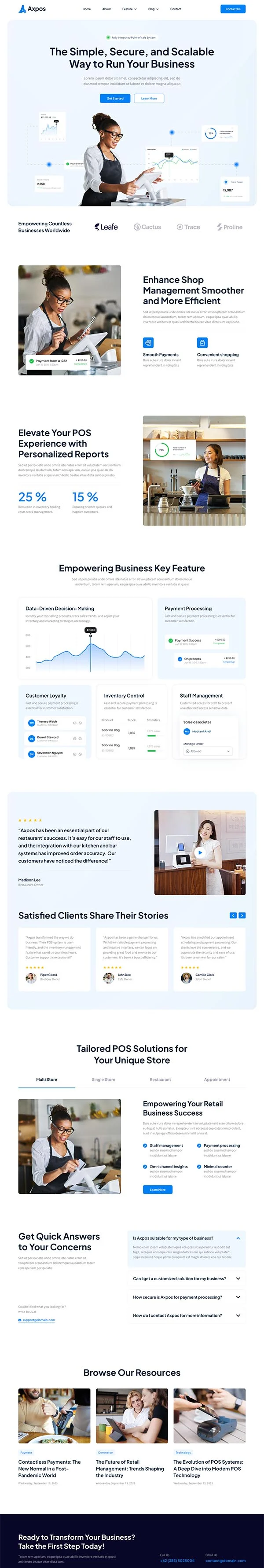 软件/开发 Elementor 模板首页预览