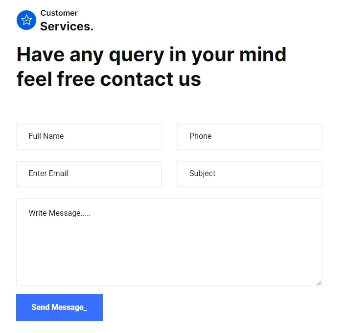 软件开发与IT服务Elementor网站模板_一键导入快速建站插图3-WP资源海 IT互联网 Elementor 模板联系表单预览
