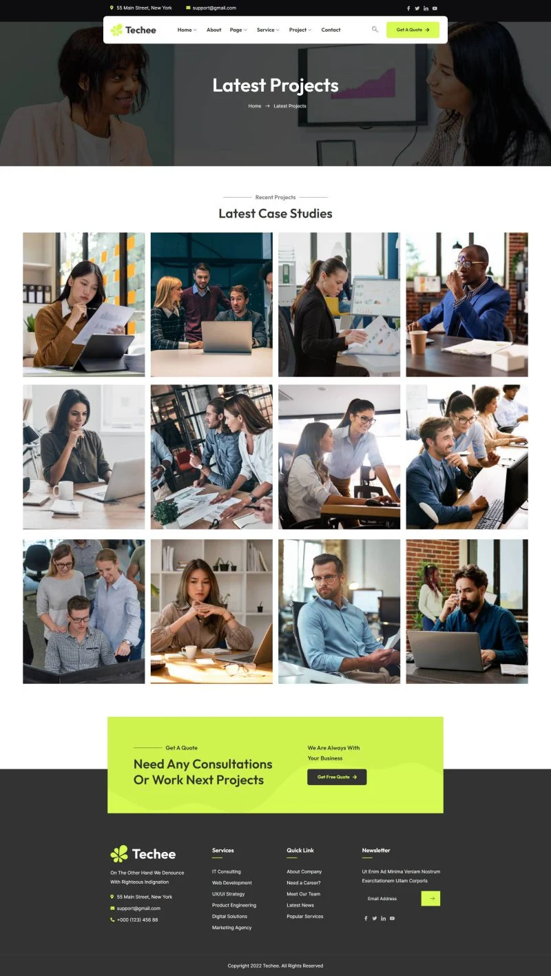 科技与IT解决方案Elementor网站模板_一键导入快速建站插图7-WP资源海 IT互联网 Elementor 模板项目列表预览
