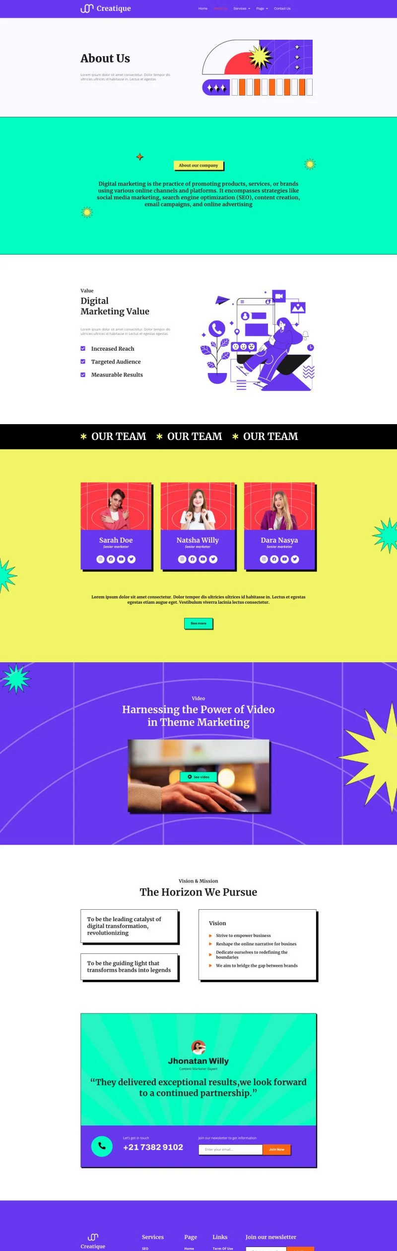 SEO与PPC营销机构Elementor网站模板_一键导入快速建站插图2-WP资源海 广告/营销 Elementor 模板关于我们预览