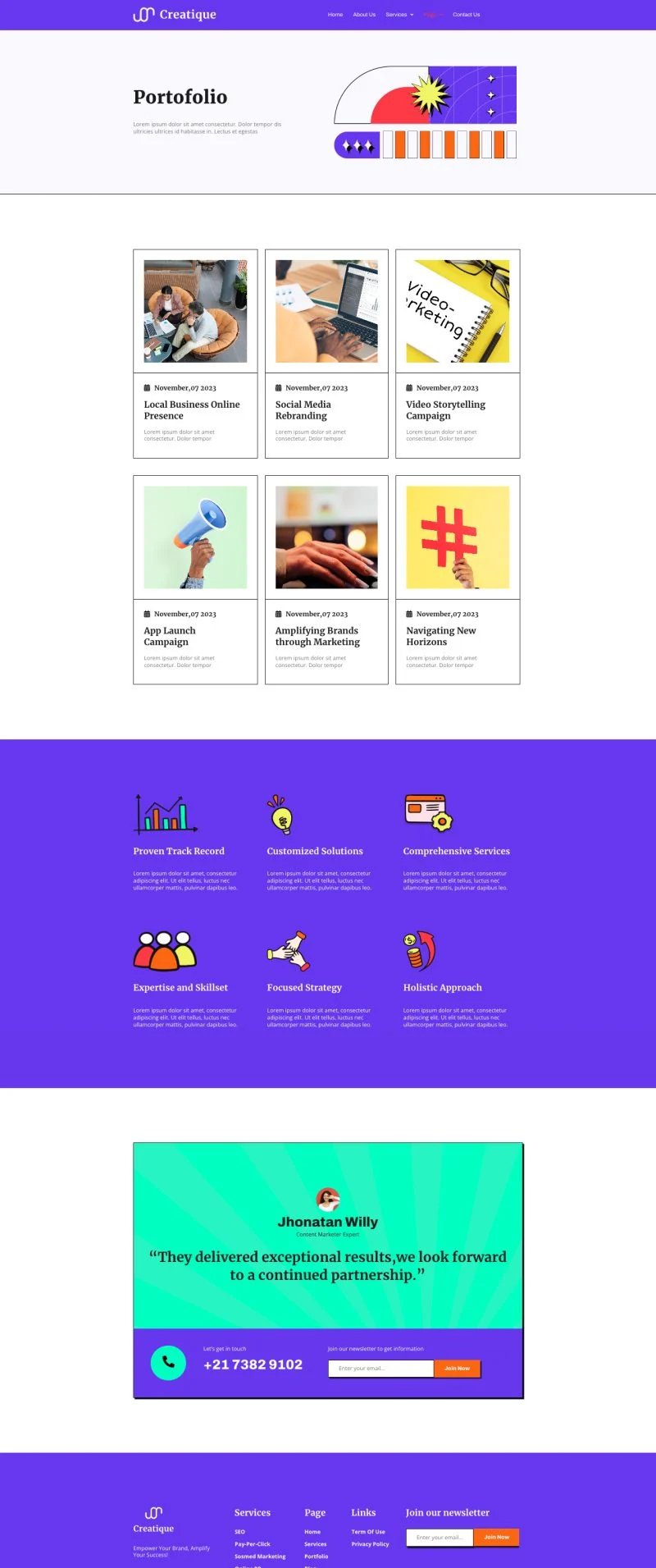 SEO与PPC营销机构Elementor网站模板_一键导入快速建站插图5-WP资源海 广告/营销 Elementor 模板作品案例页面预览
