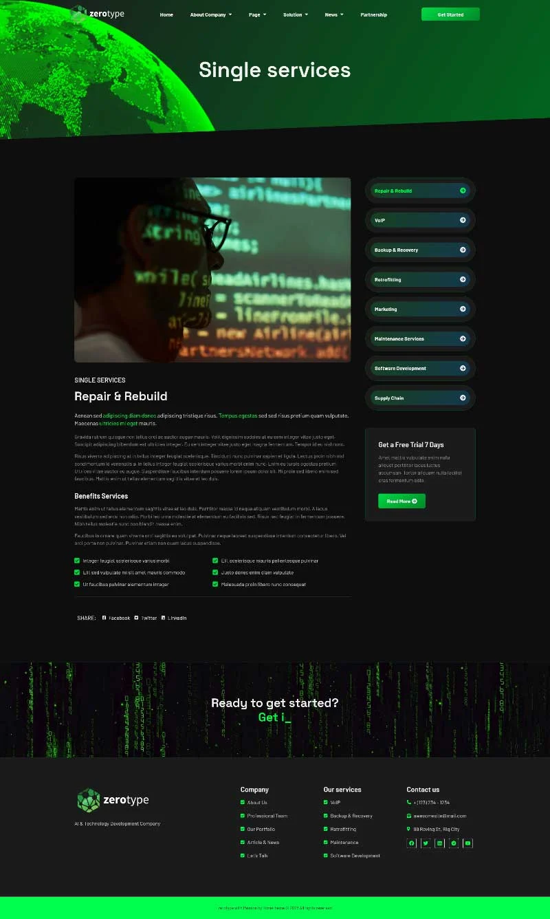 技术软件开发公司Elementor网站模板_一键导入快速建站插图7-WP资源海 软件/开发 Elementor 模板服务详情预览