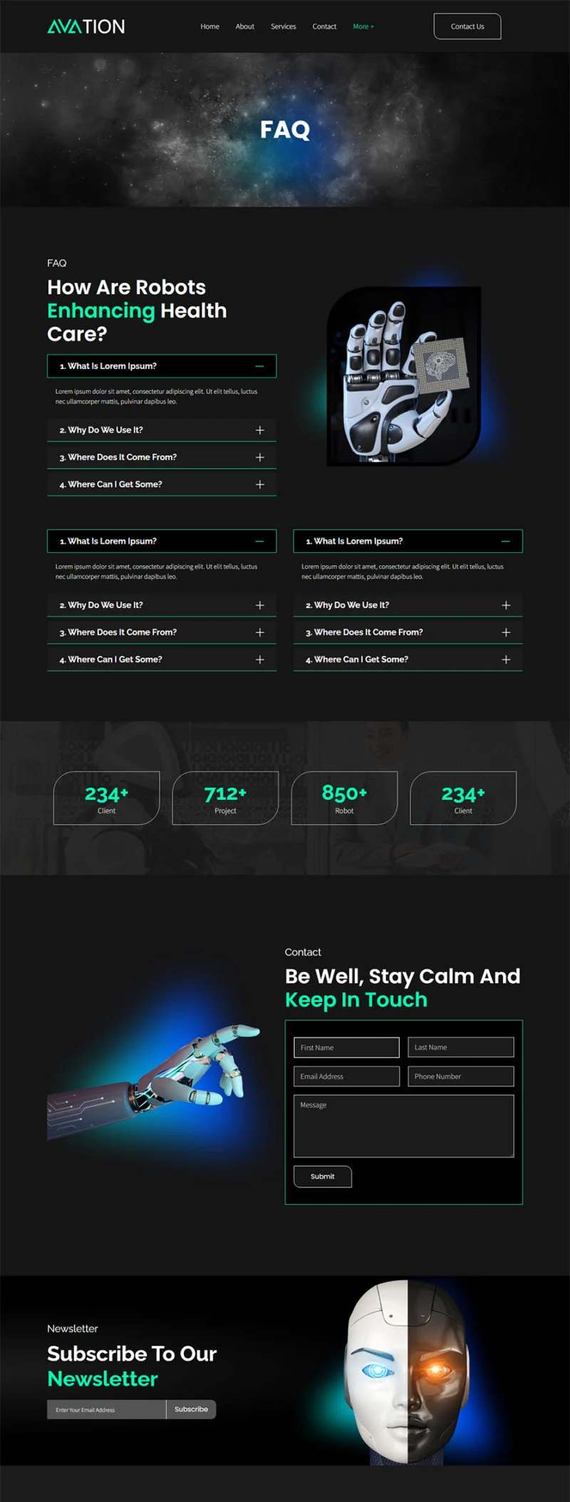人工智能科技企业Elementor网站模板_一键导入快速建站插图3-WP资源海 AI Elementor 模板常见问题预览