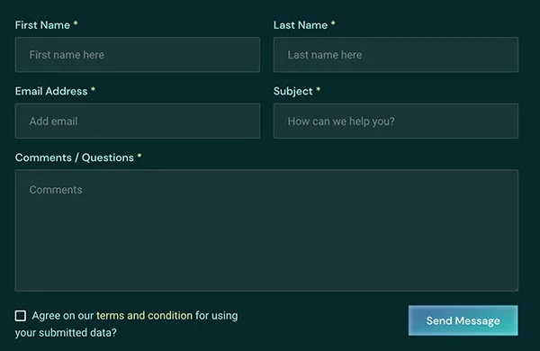 云解决方案与 SaaS 公司Elementor网站模板_一键导入快速建站插图2-WP资源海 IT互联网 Elementor 模板联系表单预览