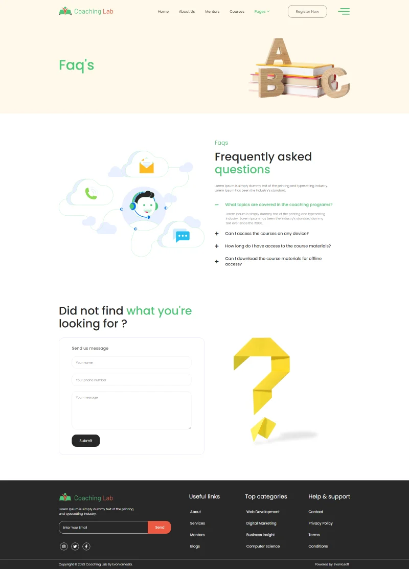 科研实验培训与辅导Elementor网站模板_一键导入快速建站插图6-WP资源海 科研/实验 Elementor 模板常见问题预览
