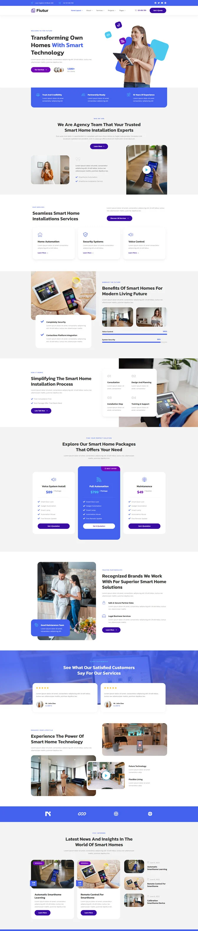 装修 Elementor 模板首页预览