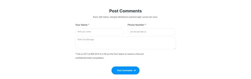 IT互联网 Elementor 模板联系表单预览