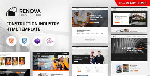 Renova 建筑施工企业 HTML 模板