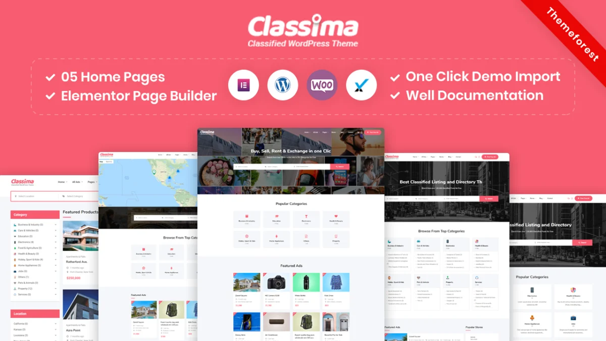 Classima 分类信息平台 WordPress 主题