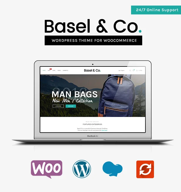 Basel 极简响应式电商 WordPress 主题