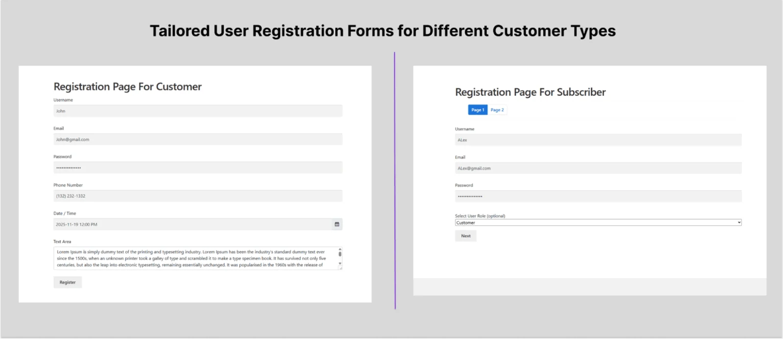 Custom User Registration Fields for WooCommerce 自定义注册表单字段 WordPress 插件插图3-WP资源海 Custom User Registration Fields for WooCommerce 自定义注册表单字段 WordPress 插件