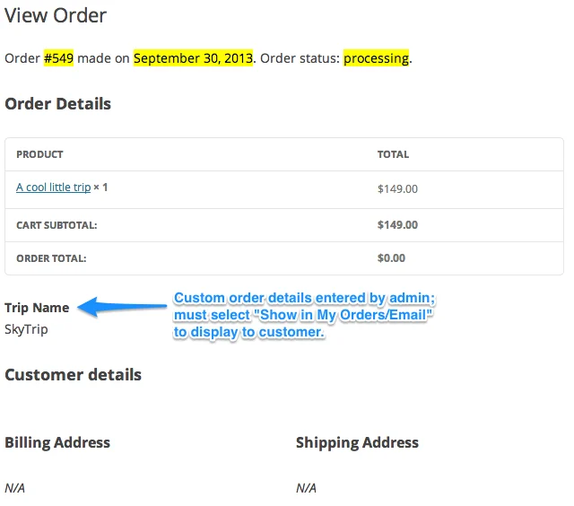 Admin Custom Order Fields for WooCommerce 订单信息管理 WordPress 插件插图2-WP资源海 WooCommerce Admin Custom Order Fields Customer Experience